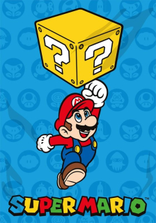 Dětská deka flísová Super Mario Cube 100x140 cm